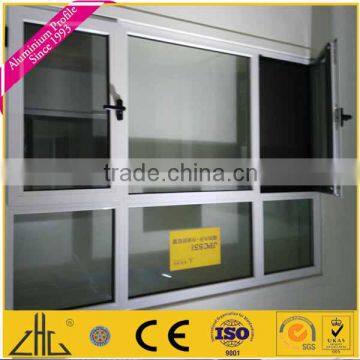 ZHL zhonglian aluminium door with auto blinds profile aluminium extrusion profile companies in china