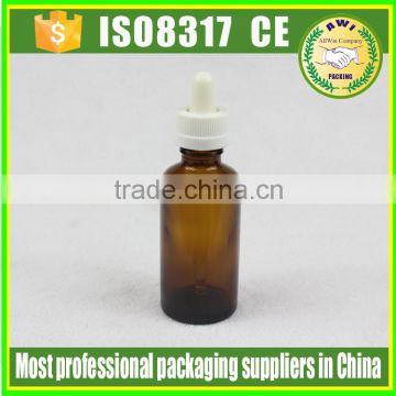 50ml new product amber glass dropper bottle glass bottle by Paypal payment