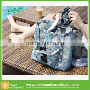 Trendy Leisure Ladies Mesh Shopping Bag for Swimming Beach and Daily Use