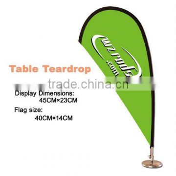 mini table teardrop flag/promotion/counter sales/creative shape