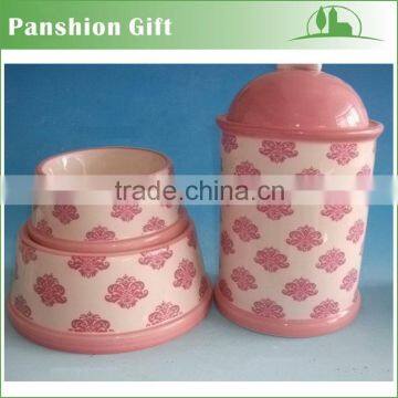 ceramic pet food storage container