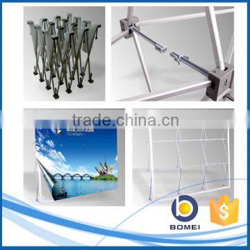 Easy assembled hook and loop connection pop up backdrop stand, trade show pop up display stand