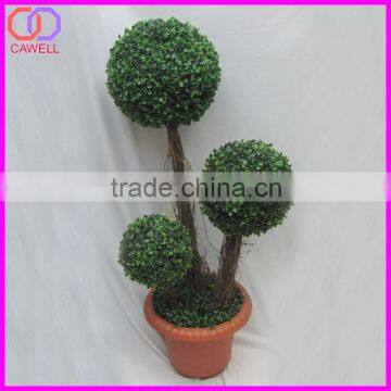 80cm 3 pieces boxwood artificial topiary ball tree