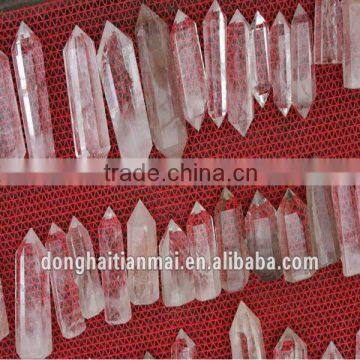 Natural Clear Quartz Crystal Wand for Sale / Wholesale Short Quartz Crystal Point Wand / Tibetan Healing Crystal wand