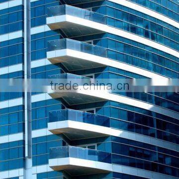 glass curtain wall window door toughened laminated double glazing 3-19mm