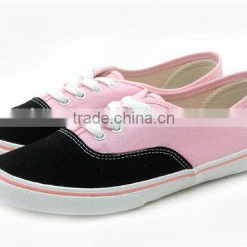 Lace up Rubber Sole Trainer Women Sneakers Cheap Casual Canvas Shoes 2016, Women Footwear