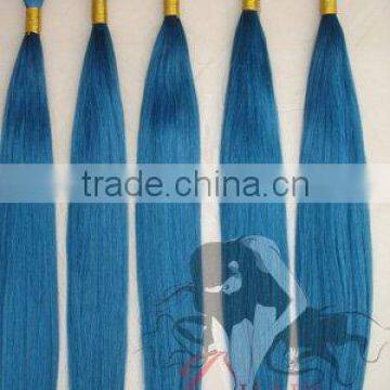 100% Remy Human Hair Bulk - Blue