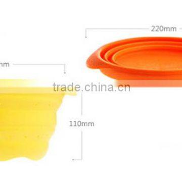 Innovative Kitchen Tools Collapsible Silicone Fruit Stainer Colander photo-3