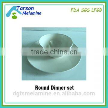 Unbreakable Melamine Dinner Set ,round Bamboo Melamine Dinner Plate & Bowl photo-6