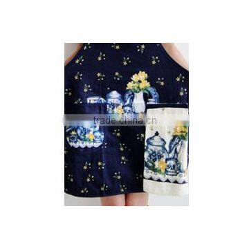 Cotton Velour Printed With Eco-friendly Pvc Home and Garden Apron photo-4