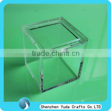 clear acrylic rectangle storage box with lid acrylic candy box stackable cube acrylic storage boxes