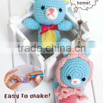 DIY crochet animal key chains