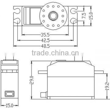 K-power M0260 RC Servo Titanium Car Airplane Helicopter Servo photo-3