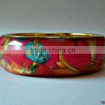 Indian Brass Metal Fashion Bangle Bracelet Painted