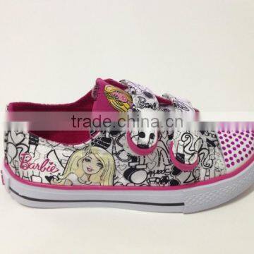 Hand Painting Drawing Doodle Canvas Shoes for Girls photo-3