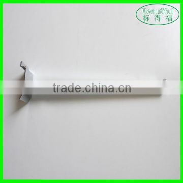 Chrome Plating Slatwall Display rail,Slatwall Faceout, Rectangular Tube Slatwall Hooks