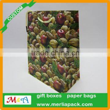 Handmade Christmas Family of Snowmen Bags Rabbit & Basket of Apples Tote Purse Bag