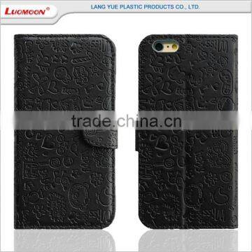 Folio Opening Design Wholesales Cellphone Leather Case for Huawei 3C/G740 P7 G730 G610 G630 photo-3