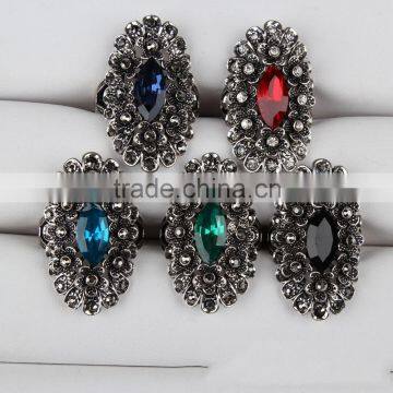 Big Brand Style Trend High Quality Black Diamond Ring photo-3