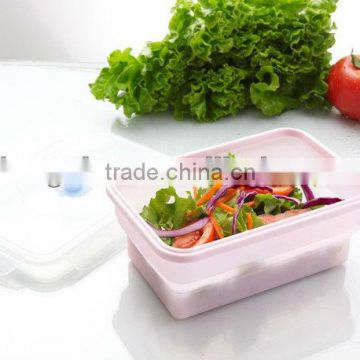 HIgh quality food grade rectangular siliocone food containers