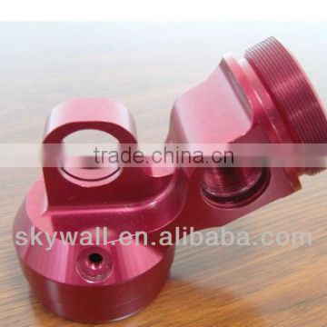 High Precision machined metal part with powder coating