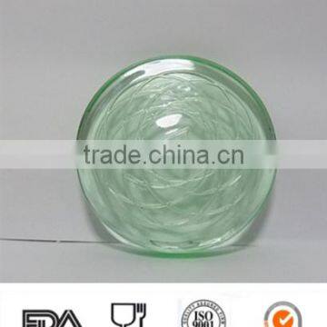 fancy green glass cap
