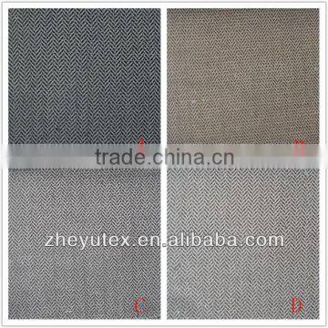 herrionbone wove wool fabric for winter overcoat