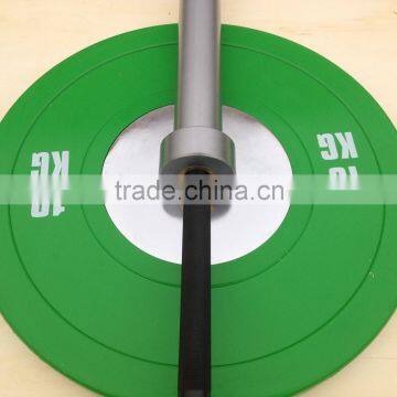 olympic competition weight lifting bar/bumper plates