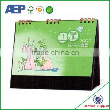 new design costom made factory price professional calendar printing with spiral binding