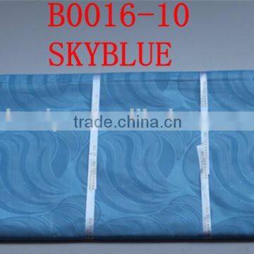 good price High quality african brocade fabric soft material B0016 SKY BLUE