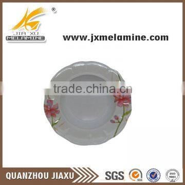 9"melamine plastic flower shape plate