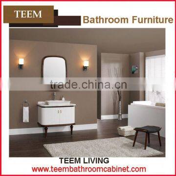 Teem bathroom furniture fashionable wood bathroom cabinet hotel project bathroom cabinet