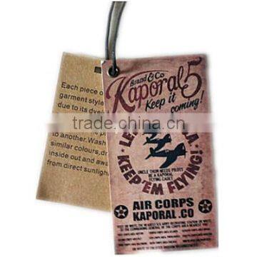 fashion jeans paper hang tag with string for retail