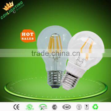 CE ROHS ERP 6W 800lm led bulb filament E27 led filament dimmable