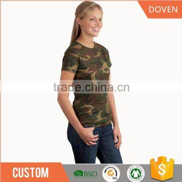 Hot sale breathable camouflage t shirts for women