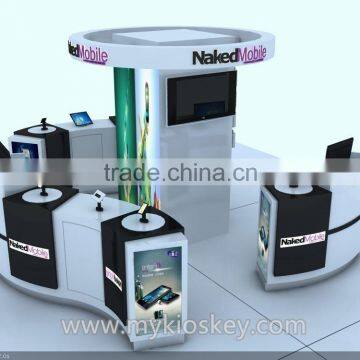 hot sale Mobile cellphone kiosk design for shopping mall