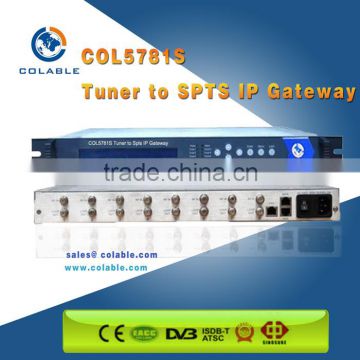 digital headend Professional 8 DVB-S/DVB-S2 /DVB-T/DVB-C/ISDB-T tuner or 8 ASI to SPTS IP gateway