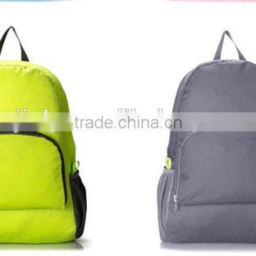 Lightweight waterproof nylon promotional sport travel foldable backpack