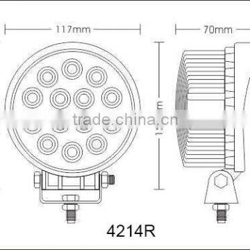 High Power LED Work Light 42W LED Working Light for Marine & Offroad Certified Manufacturer With CE RoHs & Emark photo-4
