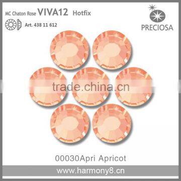 PRECIOSA Flat Back Hot Fix Rhinestones, Crystal Apricot MC Chaton Rose VIVA12