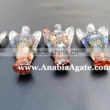 Chakra Orgone Angel 2inch : India Orgone Angels : Healing Orgone Angel Products photo-3