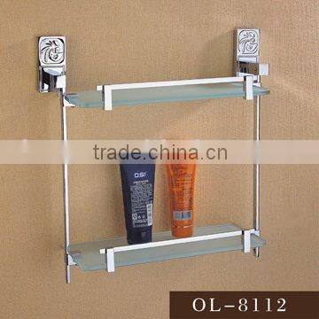 bathroom accessories-double glass shelf