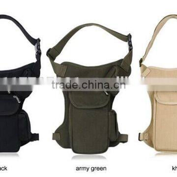 Men belt bag Canvas leg bags with four pocket