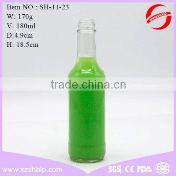 Drinking glass bottle 180ml glass juice bottle