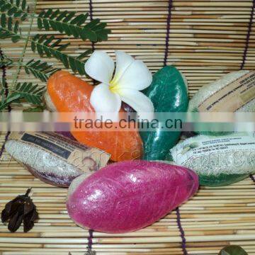 Premium Natural Herbal soap with Loofah : (herbal & fruits)