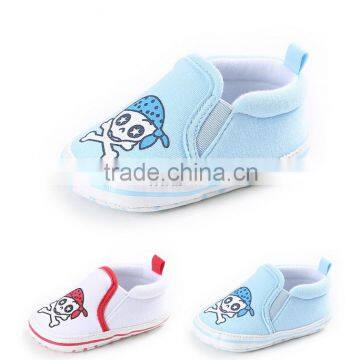 wholesale baby shoes brand new boys and girls bule and red skull infant baby shoe