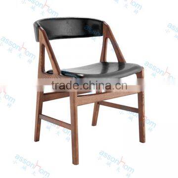 Leather Wood Dining Chair