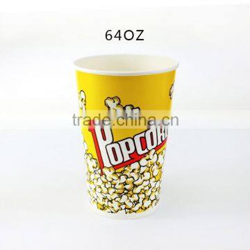 Disposable Custom Printed Paper Popcorn Bucket photo-3