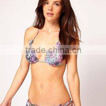 Snake Print t string bikini