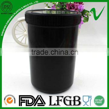 Black 1000ml Wild-mouth Plastic Ink Water Bottle With Screw Cap photo-3